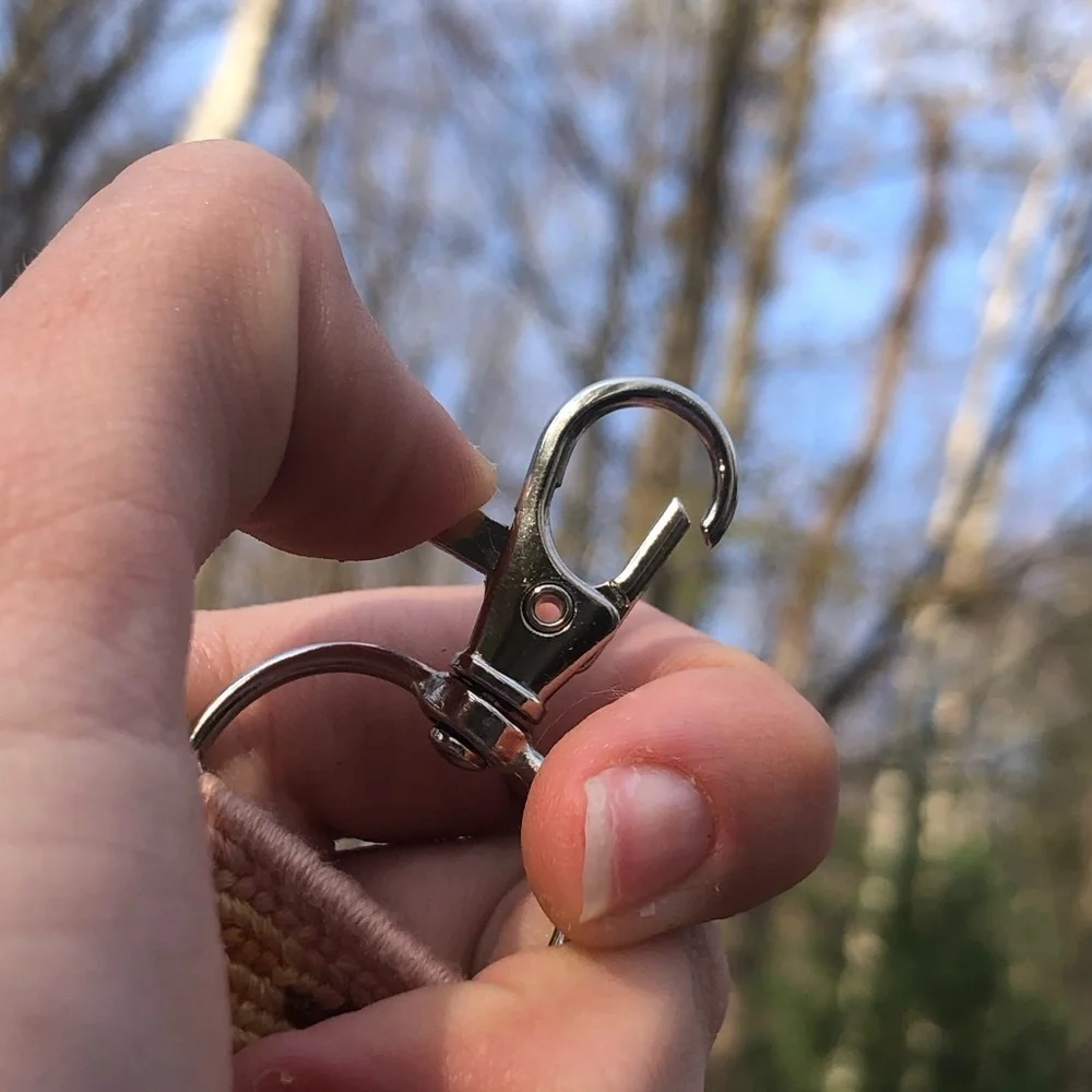 Handmade pumpkin fall inspired keychain